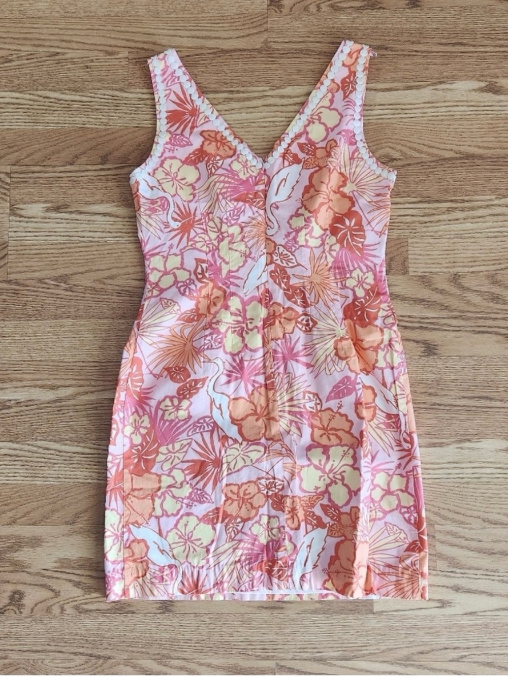 EUC Vintage Lilly Pulitzer Shift Dress in Heron There Print, Size 6 - Picture 3 of 3